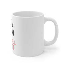 DistinctInk Glossy White Coffee / Tea Mug - Can't Keep Calm I'm a Baseball mom