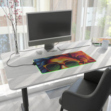DistinctInk LED Gaming Mouse Pad with A World of Words Design for LGBTQ+ Pride