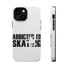 DistinctInk ToughCase for Apple iPhone, Compatible with MagSafe Charging - Addicted to Skating