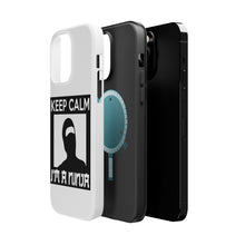 DistinctInk ToughCase for Apple iPhone, Compatible with MagSafe Charging - Keep Calm I'm a Ninja