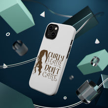 DistinctInk ToughCase for Apple iPhone, Compatible with MagSafe Charging - Curly Hair Don't Care