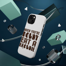 DistinctInk ToughCase for Apple iPhone, Compatible with MagSafe Charging - When You're Downy Eat a Brownie