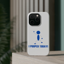 DistinctInk ToughCase for Apple iPhone, Compatible with MagSafe Charging - I Pooped Today!