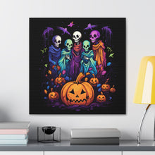 DistinctInk Canvas Wall Art with "Mindful Connections" for Halloween LGBTQ+ Pride