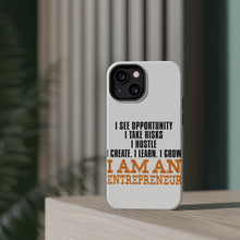 DistinctInk ToughCase for Apple iPhone, Compatible with MagSafe Charging - Entrepreneur Opportunity Risks Hustle