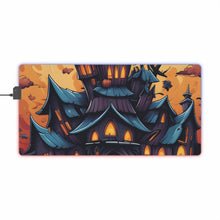 DistinctInk LED Gaming Mouse Pad with Spooky Sweet Treats Design for Halloween