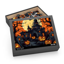 DistinctInk Jigsaw Puzzle with Darkness Falls on Halloween Design for Halloween