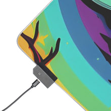 DistinctInk LED Gaming Mouse Pad with Living Life to the Fullest Design for Halloween  LGBTQ+ Pride
