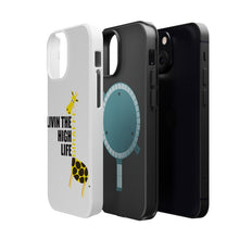 DistinctInk ToughCase for Apple iPhone, Compatible with MagSafe Charging - Livin the High Life - Giraffe