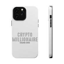 DistinctInk ToughCase for Apple iPhone, Compatible with MagSafe Charging - Crypto Millionaire - Coming Soon
