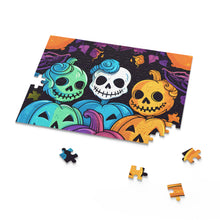 DistinctInk Jigsaw Puzzle with Creating Lasting Memories Design for Halloween  LGBTQ+ Pride