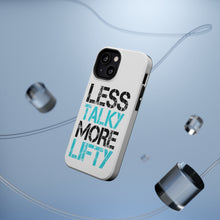 DistinctInk ToughCase for Apple iPhone, Compatible with MagSafe Charging - Less Talky More Lifty