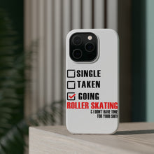 DistinctInk ToughCase for Apple iPhone, Compatible with MagSafe Charging - Single Taken Going Roller Skating