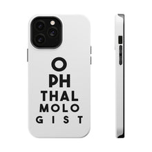 DistinctInk ToughCase for Apple iPhone, Compatible with MagSafe Charging - Ophthalmologist Eye Chart