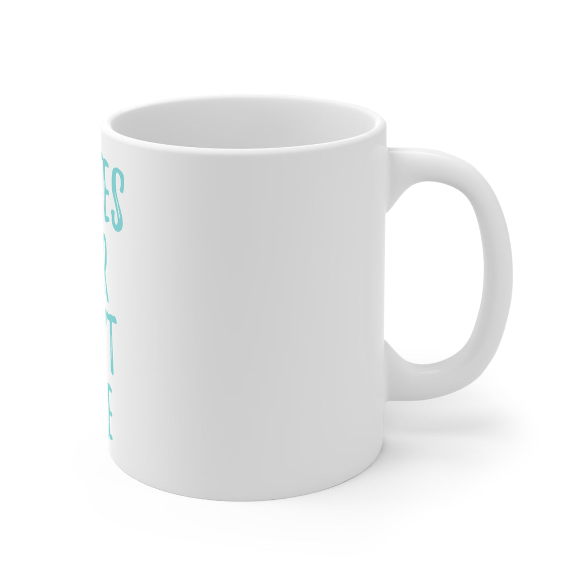 Glossy White Coffee / Tea Mug - Pilates Hair Don't Care, view 3