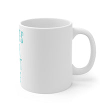 DistinctInk Glossy White Coffee / Tea Mug - Pilates Hair Don't Care