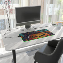 DistinctInk LED Gaming Mouse Pad with Trick or Treat Parade Design for Halloween