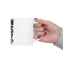 DistinctInk Glossy White Coffee / Tea Mug - Tennis Anyone?
