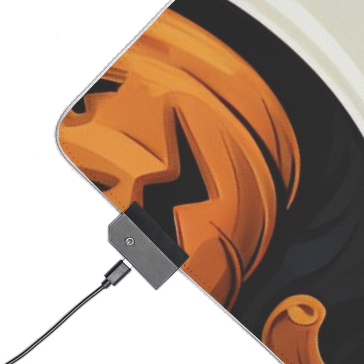 LED Gaming Mouse Pad with Haunted Skeleton Jack-O-Lantern Design for Halloween, view 24
