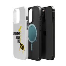 DistinctInk ToughCase for Apple iPhone, Compatible with MagSafe Charging - Livin the High Life - Giraffe