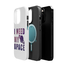 DistinctInk ToughCase for Apple iPhone, Compatible with MagSafe Charging - I Need My Space - Astronomy