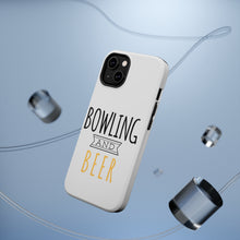 DistinctInk ToughCase for Apple iPhone, Compatible with MagSafe Charging - Bowling and Beer