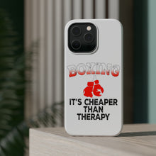 DistinctInk ToughCase for Apple iPhone, Compatible with MagSafe Charging - Boxing It's Cheaper Than Therapy