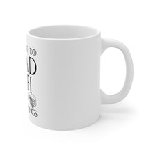 DistinctInk Glossy White Coffee / Tea Mug - I Read Sci-Fi and I Know Things