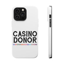 DistinctInk ToughCase for Apple iPhone, Compatible with MagSafe Charging - Casino Donor - Blackjack Gambling