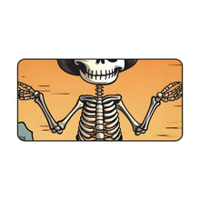 DistinctInk Desk Mat with Skelefun Halloween Design for Halloween