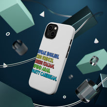 DistinctInk ToughCase for Apple iPhone, Compatible with MagSafe Charging - Speak English Kiss French Dress Italian