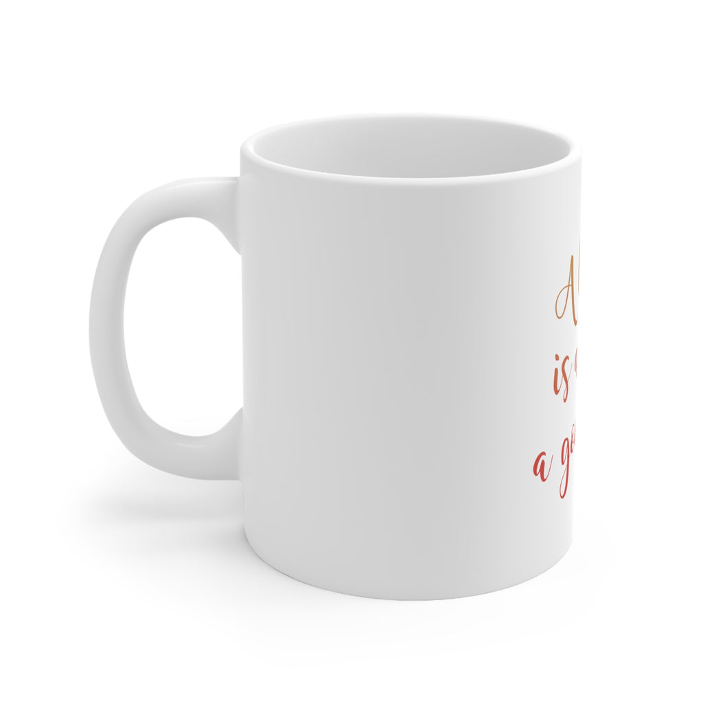 Glossy White Coffee / Tea Mug - A Bikini is Always a Good Idea, view 2