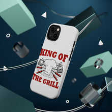 DistinctInk ToughCase for Apple iPhone, Compatible with MagSafe Charging - King of the Grill BBQ Barbecue
