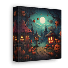 DistinctInk Canvas Wall Art with Trick or Treat Fun for Halloween