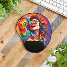 DistinctInk Mouse Pad with Wrist Rest  with Addictive Adventure Story Design for LGBTQ+ Pride