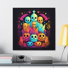 DistinctInk Canvas Wall Art with The Joy of Connecting for Halloween LGBTQ+ Pride
