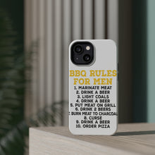 DistinctInk ToughCase for Apple iPhone, Compatible with MagSafe Charging - BBQ Rules for Men