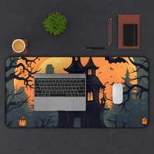 DistinctInk Desk Mat with Spooky Trick or Treating Design for Halloween
