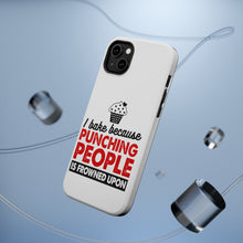 DistinctInk ToughCase for Apple iPhone, Compatible with MagSafe Charging - I Bake Because Punching People is Frowned Upon