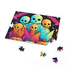 DistinctInk Jigsaw Puzzle with The Joy of Connecting Design for Halloween  LGBTQ+ Pride
