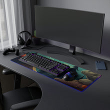 DistinctInk LED Gaming Mouse Pad with Trick or Treat Fun Design for Halloween