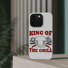 DistinctInk ToughCase for Apple iPhone, Compatible with MagSafe Charging - King of the Grill BBQ Barbecue