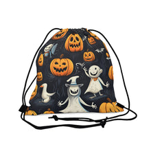 DistinctInk Drawstring Bag Backpack with The Halloween Spell Design for Halloween