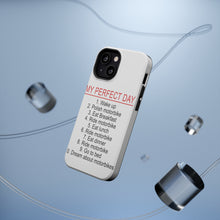 DistinctInk ToughCase for Apple iPhone, Compatible with MagSafe Charging - My Perfect Day - Motorbike Motorcycle