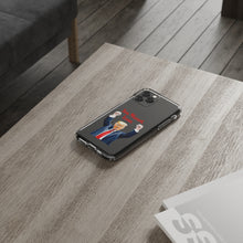 DistinctInk Clear Case for Apple iPhone or Samsung Galaxy - Trump "You Missed, Loser" Cartoon Design