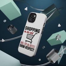 DistinctInk ToughCase for Apple iPhone, Compatible with MagSafe Charging - Shopping is an Art I'm an Artist Respect