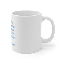 DistinctInk Glossy White Coffee / Tea Mug - Wives More Dangerous Than Mafia?