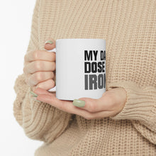 DistinctInk Glossy White Coffee / Tea Mug - My Daily Dose of Iron Golf