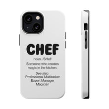 DistinctInk ToughCase for Apple iPhone, Compatible with MagSafe Charging - Chef Definition - Magic in the Kitchen