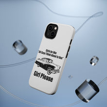 DistinctInk ToughCase for Apple iPhone, Compatible with MagSafe Charging - All Guys Think About is Sex - Cars!